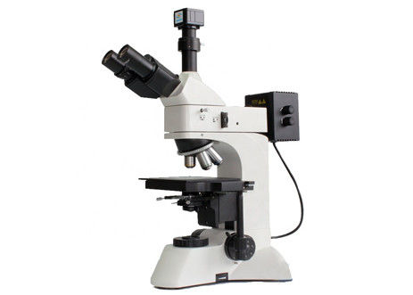 DIC Optik Polarize Mikroskop WF10X 5X 50X Yansıyan Mikroskop Işık Kaynağı