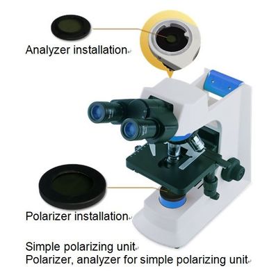 20mm Mercek ile Karanlık Alan Polarize Lab Biyolojik Mikroskop ODM