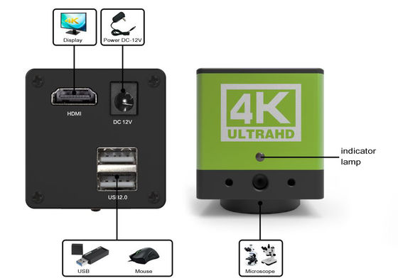 4K HD Dijital Kamera Mikroskop Aksesuarları HDR Geniş Dinamik
