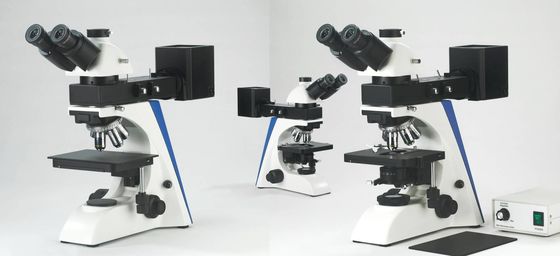50X 1000X Binoküler Optik Metalurjik Mikroskop Tinoküler Parlak Karanlık Alan
